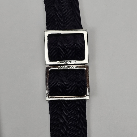 Cole Haan Black Soft Leather Messenger Bag, Snap Button Closure, EUC - Picture 9 of 13